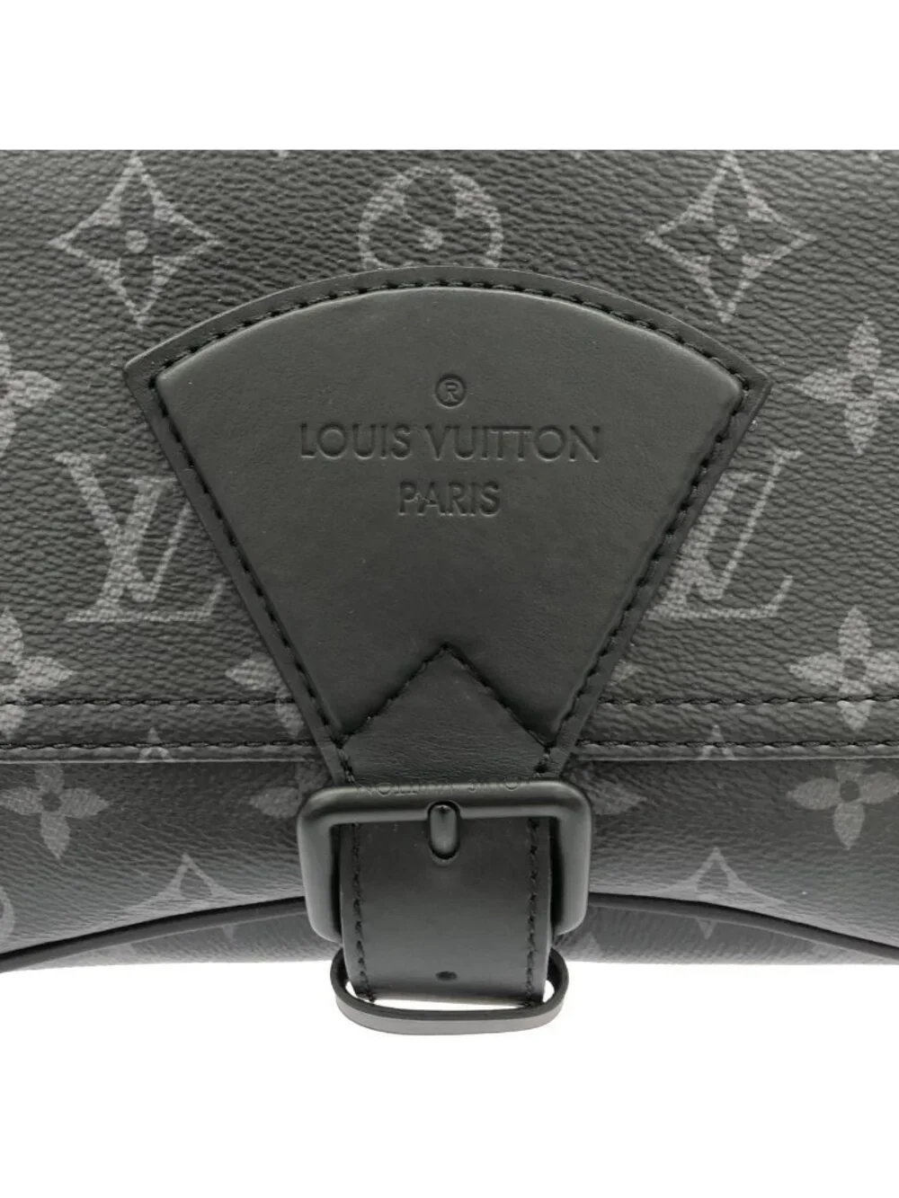 Louis Vuitton Monogram Eclipse Montsouris Messenger Shoulder Bag